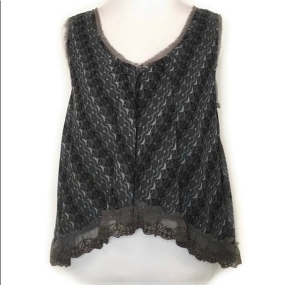 Free People Tops - Free People Boho Cropped Lace Tie High